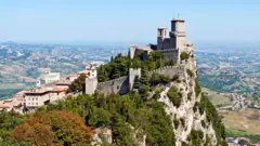 A fortaleza de Guaita, em San Marino