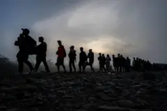 Migrantes em Darién