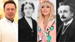 Elon Musk, Virginia Woolf, Lady Gaga e Albert Einstein