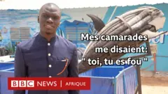 Moussa Sène dans sa ferme.