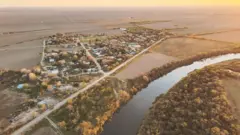 Imagem aérea da cidade de Río Rico