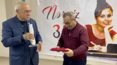 Rövşən Ağayev Akif Qurbanovun əvəzinə Nərgiz mükafatını alır