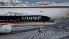 Un avión de la firma Trump. 