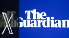 The Guardian gazetesi ve X aynı resimde