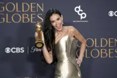 Demi Moore no Globo de Ouro