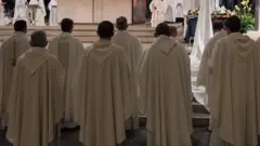 Mass in a Paris church (file picture)