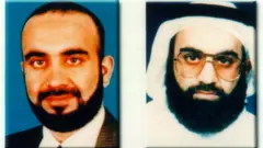 Dos fotos de archivo de Khalid Sheikh Mohammad