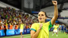 Gabi Portilho durante os Jogos Olímpicos de Paris, em 2024