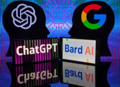 Logo Google Bard và OpenAI ChatGPT 