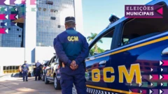 Agentes e viaturas da Guarda Civil Metropolitana de Goiânia