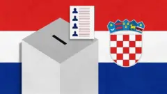 Hrvatska zastava, glasačka kutija (ilustracija) 