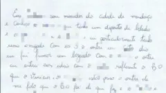 Reprodução da carta