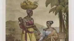 Gravura de mulheres negras do Rio de Janeiro