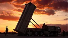 Uma bateria do sistema Thaad, em foto de arquivo.