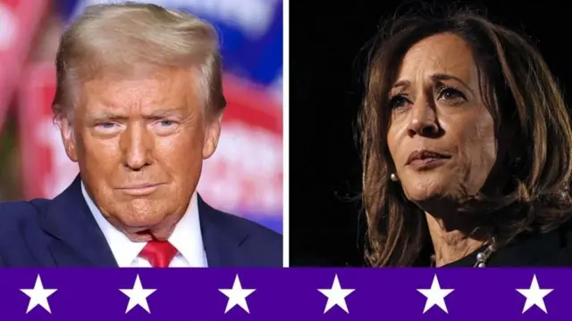 Donald Trump e  Kamala Harris