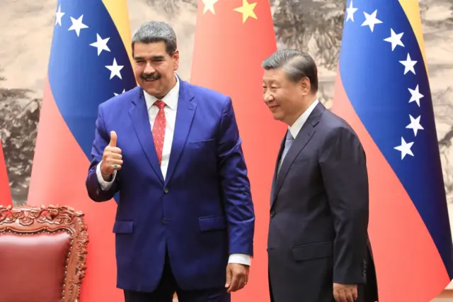 Nicolás Maduro e Xi Jinping em 2023