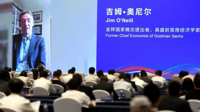 2021年金磚峰會時，吉姆·奧尼爾通過視頻發表演講。