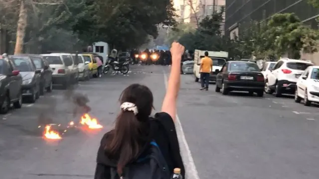 Protesto nas ruas do Irã