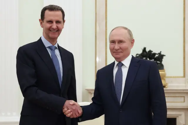 Fotografia de julho de 2014 mostra Assad e Putin em encontro oficial