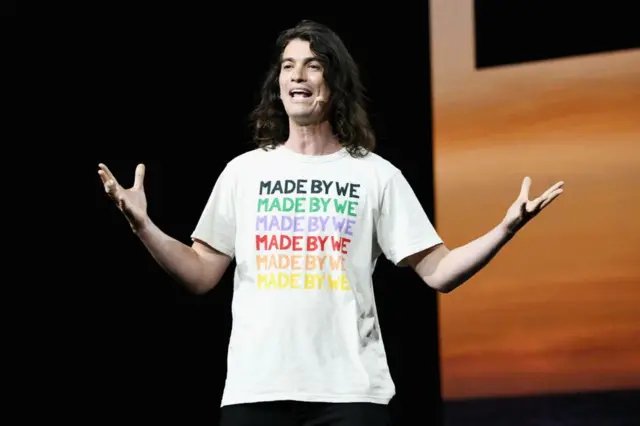 Adam Neumann em evento na Califórnia, Estados Unidos.