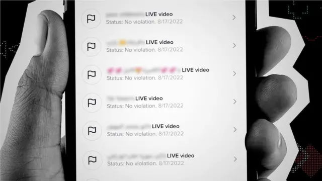 De acordo com o TikTok, não houve 'violação' em nenhum dos vídeos