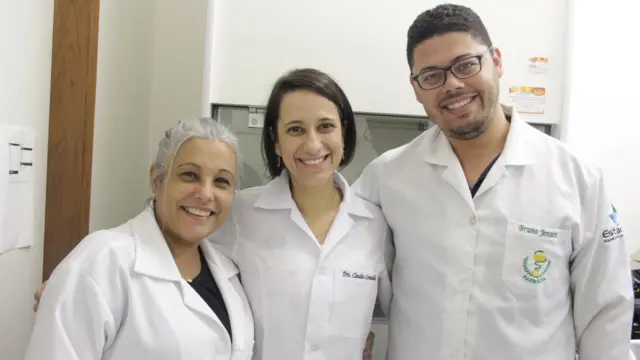 Antônia Franco, Claudia Dantas e Bruno Jensen