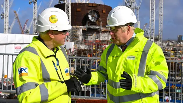 Boris Johnson at Hinkley Point C