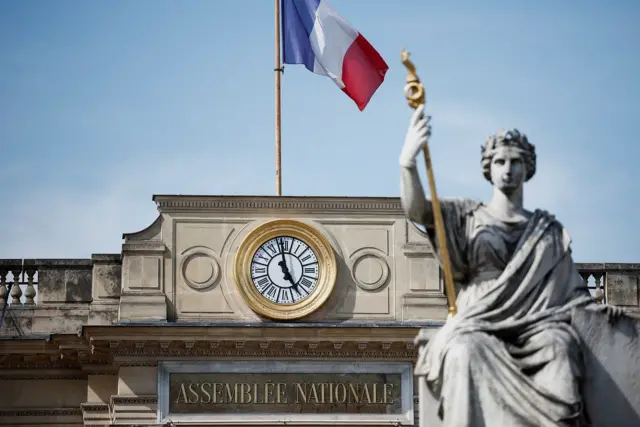 Fachada da Assembleia Nacional da França