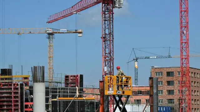 Edifício em construção na Alemanha