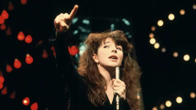 Kate Bush no "Top of the Pops" em 1978.