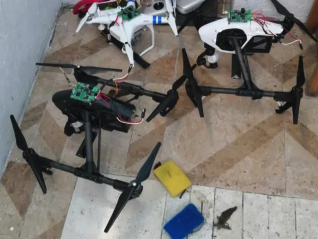 Drone usado por grupos mexicanos