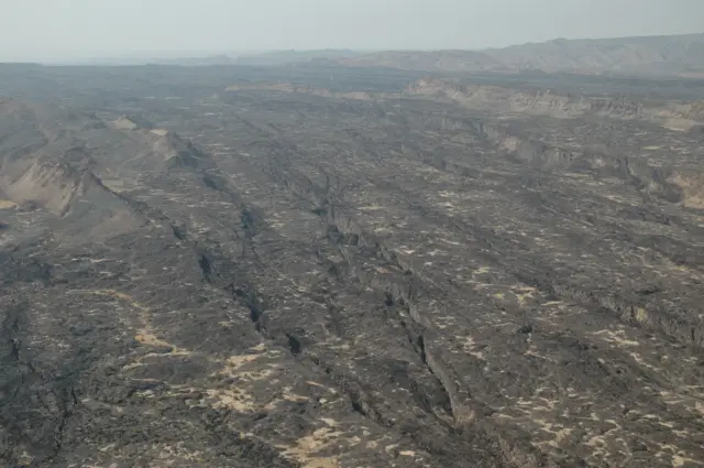 Vista aérea da Depressão de Afar