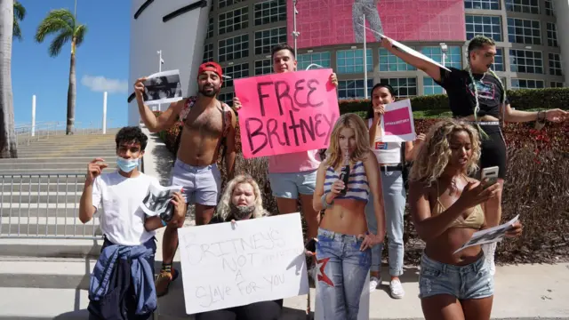 Protesto Free Britney em Miami