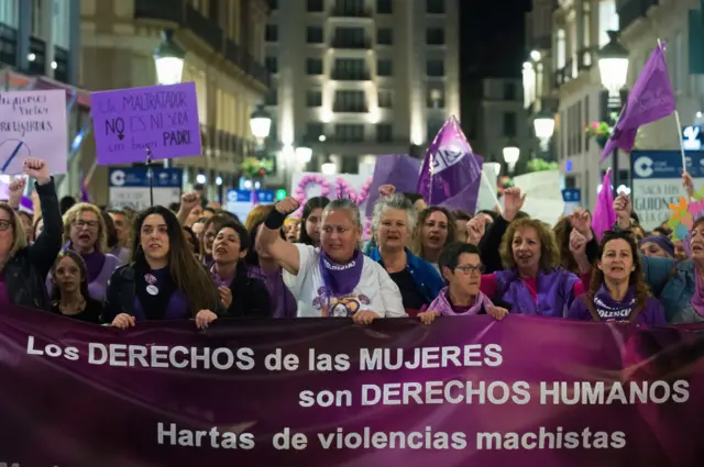 Manifestação na Espanha