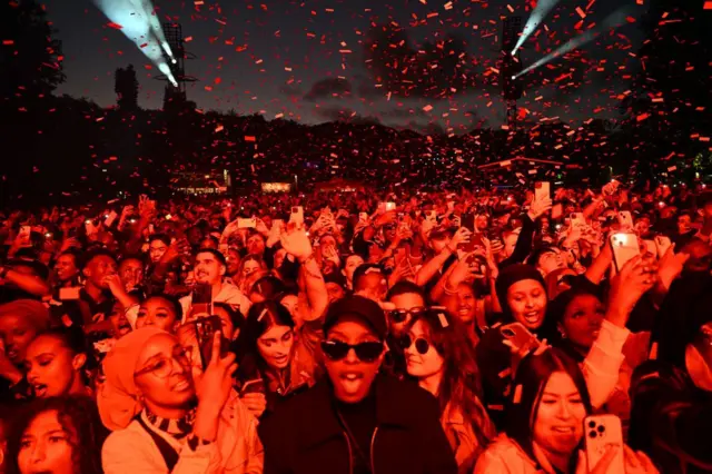 Foto do público durante o festival de música Way Out West de 2023