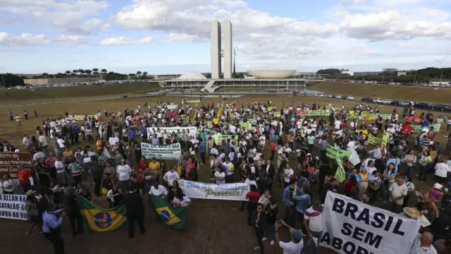 Marcha em favor da vida em Brasília em 2018