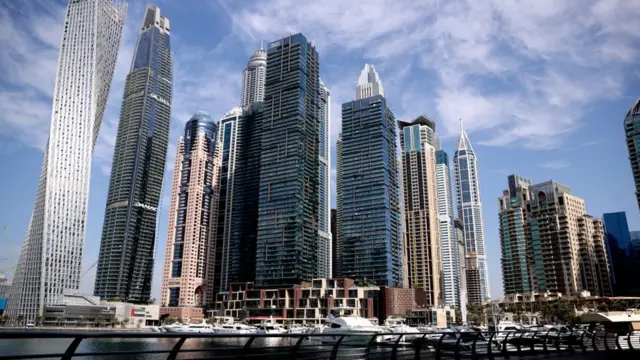 Vista da Marina de Dubai