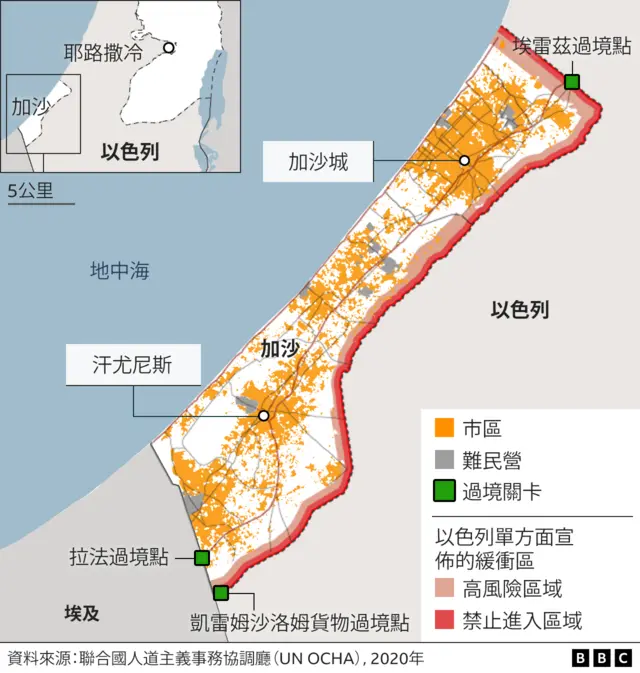 加沙與以色列邊界