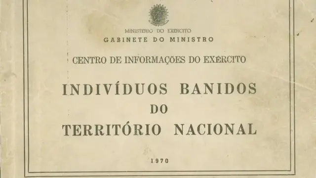 Documento do Centro de Informações do Exército