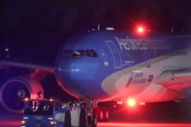 Avião da Aerolíneas Argentinas