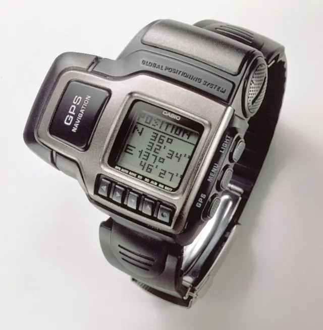 Primeiro relógio com GPS, produzido pela Casio em 1999