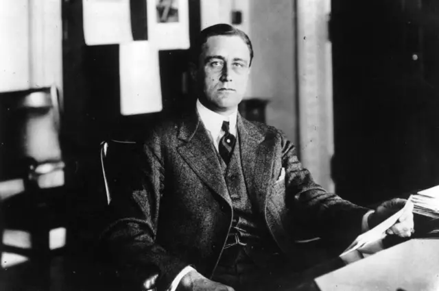 Franklin D. Roosevelt em 1920, antes da pólio