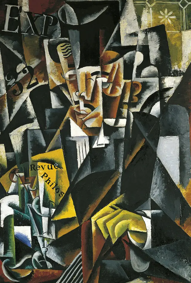 'O filósofo", obra de Lyubov Sergeyevna Popova (1889-1924)