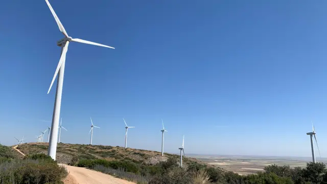 parque eólico na Sierra del Romeral