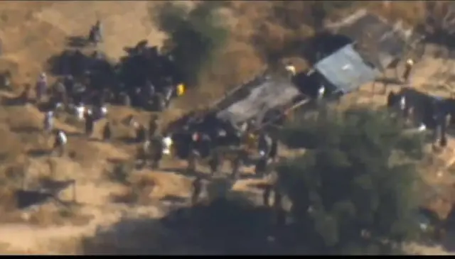 Aerial view of a potential Boko Haram target in Northeast 