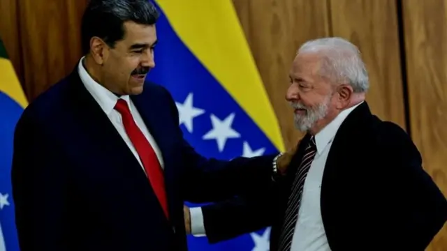 Maduro e Lula em Brasília