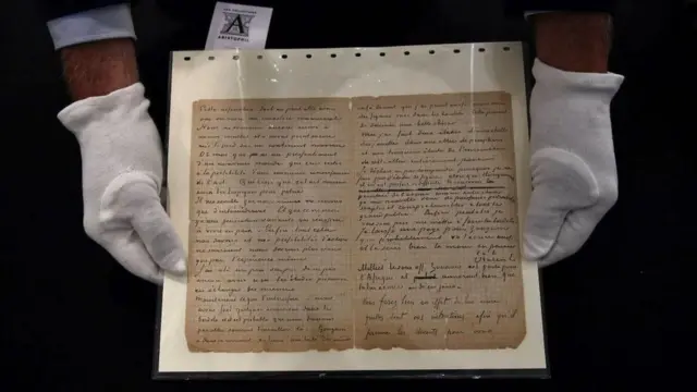 Carta de Van Gogh escrita em parceria com Paul Gauguin