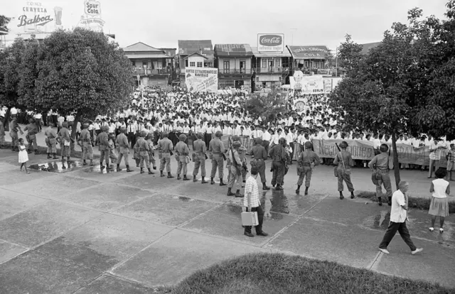 Manifestação de estudantes no Panamá