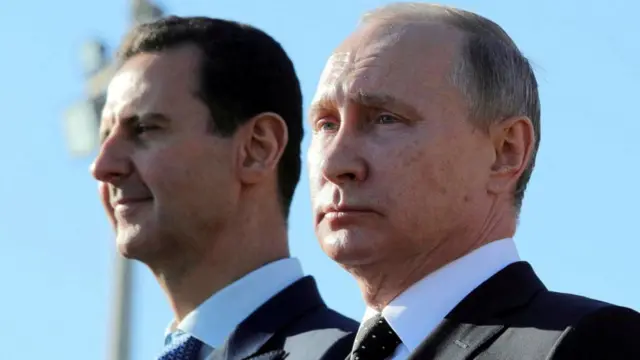 Assad e Putin lado a lado em 2014