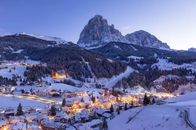 Dolomitas no inverno